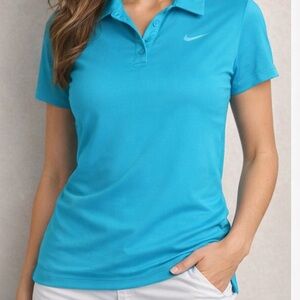 Nike Golf Dri-FIT Polo Shirt | Women’s Large | Turquoise
